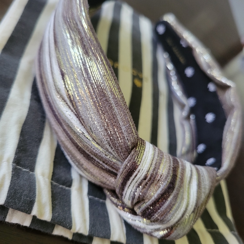 Lele Sadoughi Mixed Metallic headband